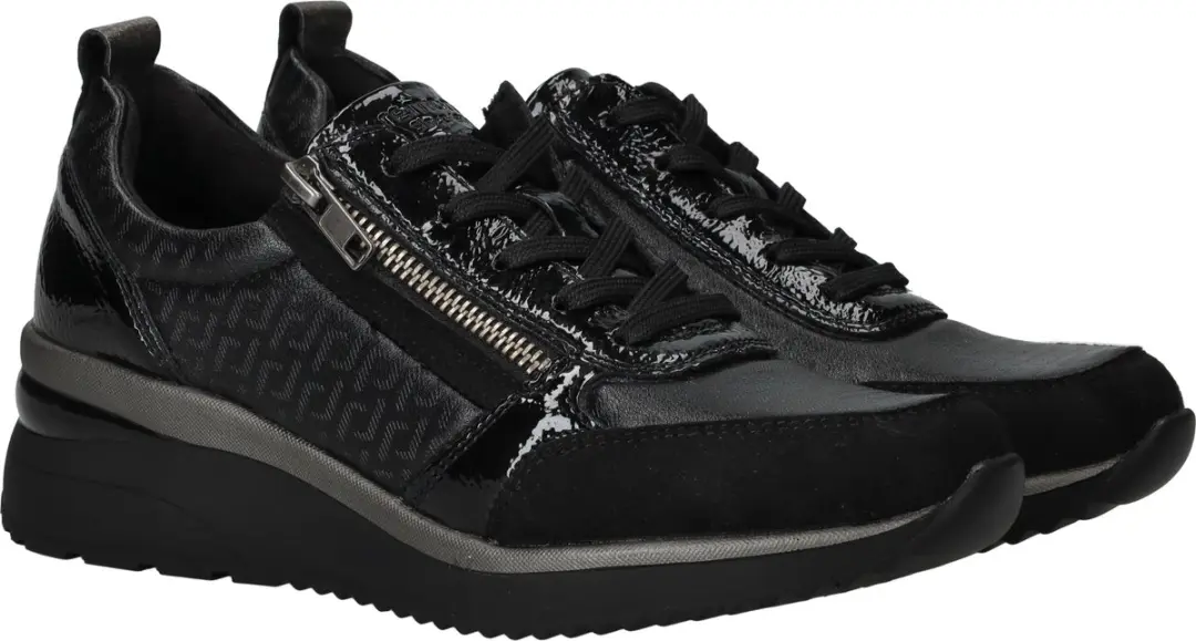 Remonte D2401 Sneakers Laag - Zwart - 37 - afbeelding 2 van 6
