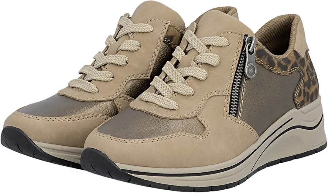 Rieker N9503-20 Dames Sneakers - 39 - Beige - afbeelding 2 van 6
