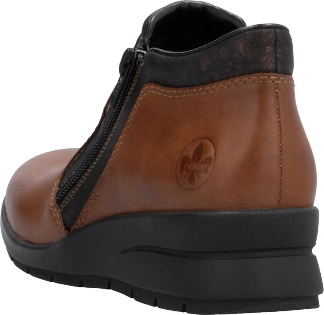 Rieker L4883-24 Dames Enkellaarzen - Bruin
