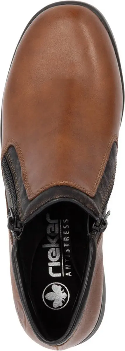 Rieker L4883-24 Dames Enkellaarzen - Bruin
