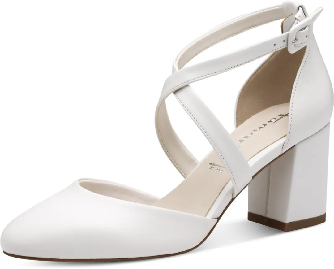 Tamaris pumps 1-24415-44 140 dames damesschoenen vegan M2441441 wit mat