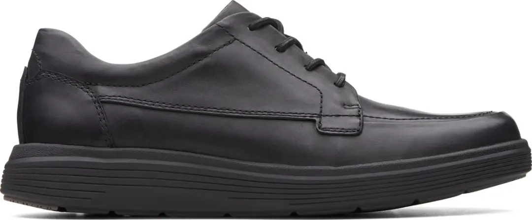 Clarks Un Abode Ease Heren Veterschoenen - Black Leather - Maat 42
