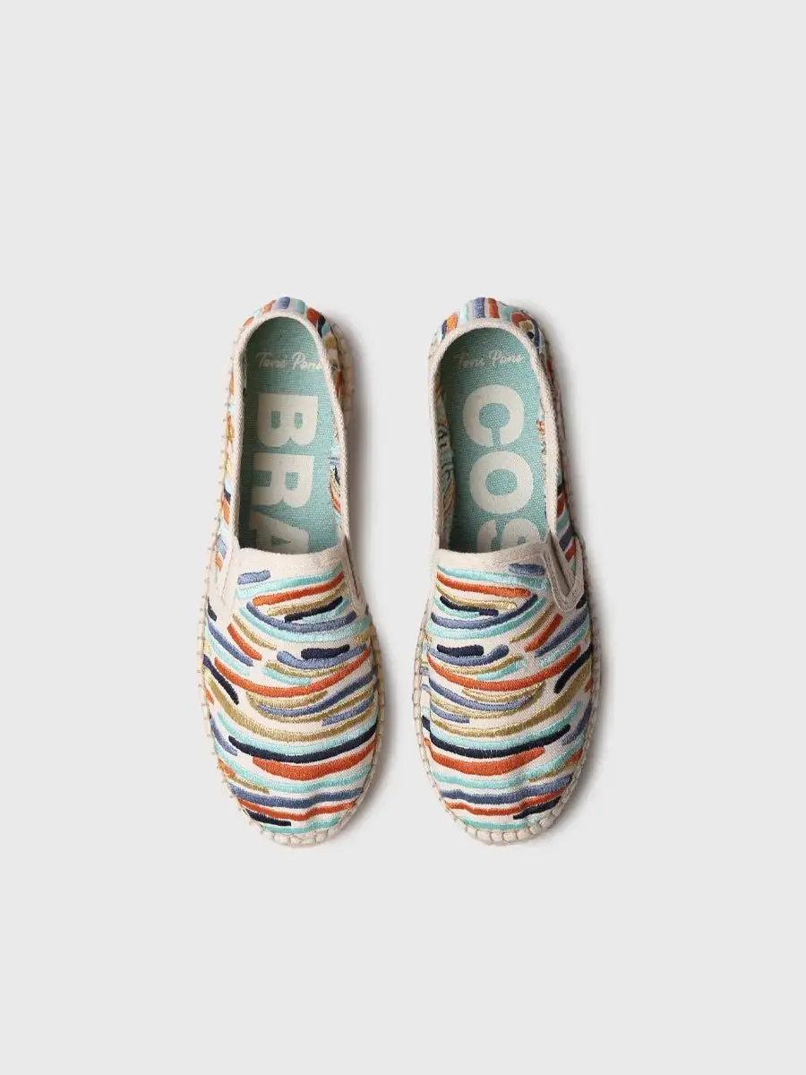 Toni Pons Pola Espadrille - Dames 39 - Veelkleurig borduurwerk - afbeelding 3 van 3
