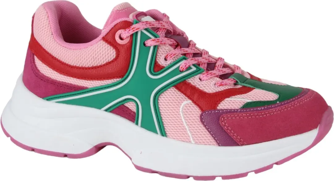 Mexx Loyce Sneakers Dames - Leren Sneaker - Paars - Maat 37