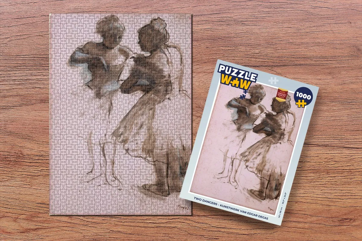 PuzzleWow Two Dancers Legpuzzel 1000 Stuks - Multicolor