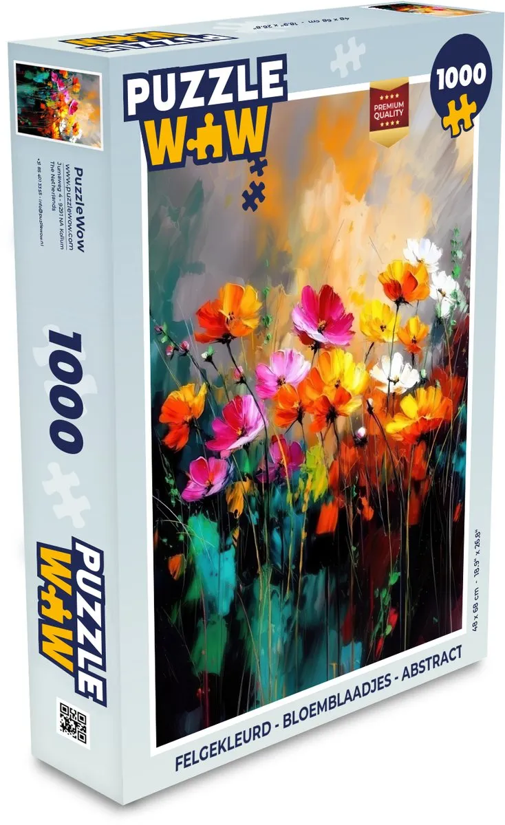 PuzzleWow Bloemblaadjes Abstract Legpuzzel 1000 Stukjes