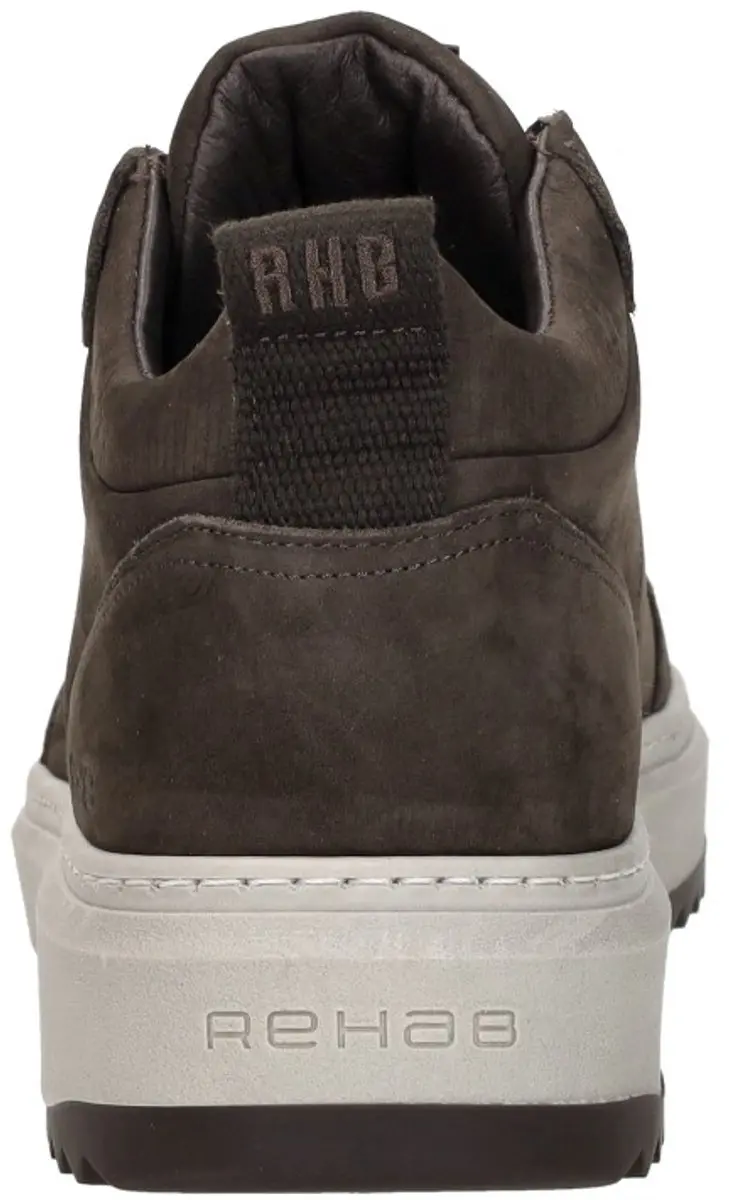 Rehab Russel Nub Sneakers Laag - Donkerbruin - Maat 42 - afbeelding 6 van 6