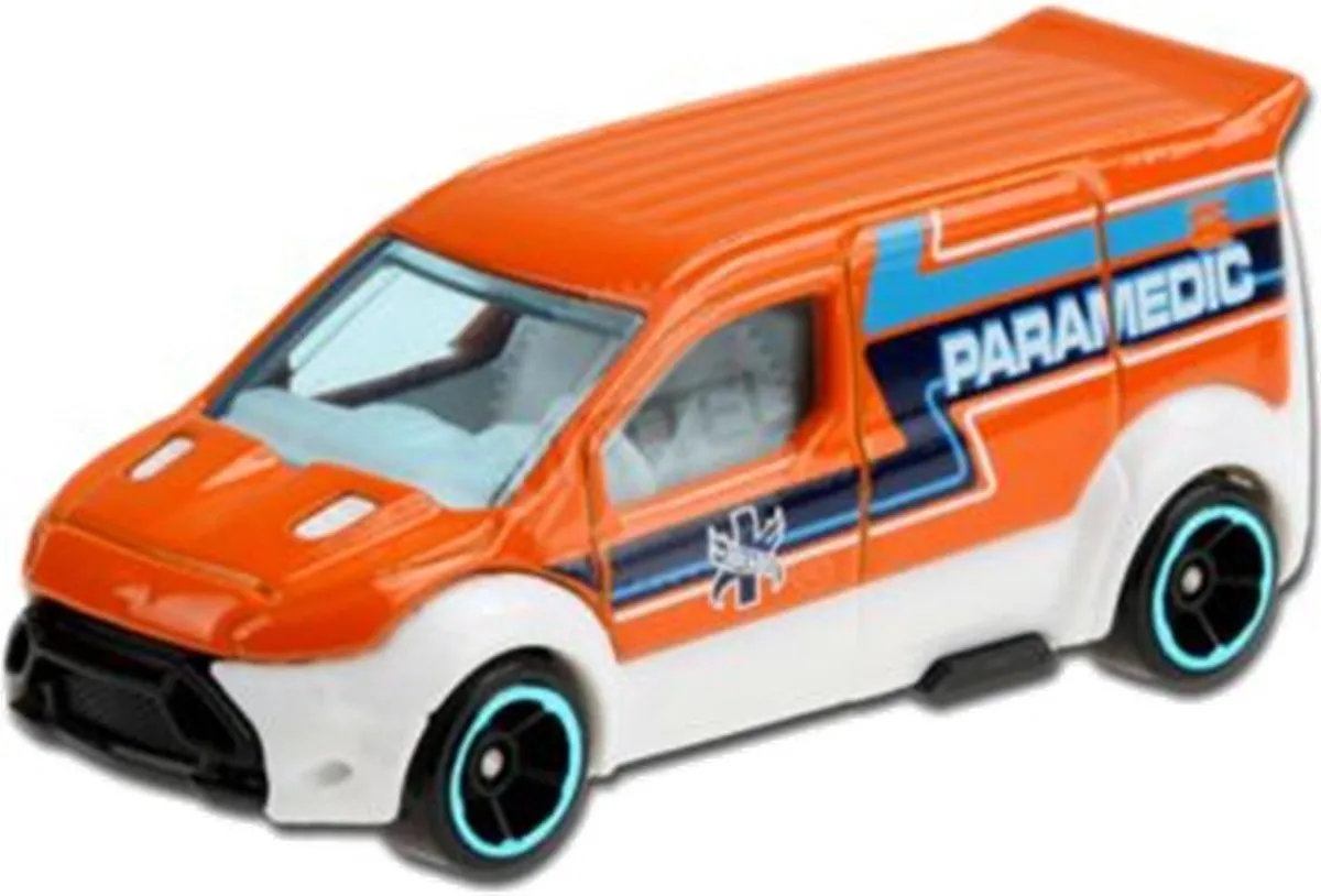 Hot Wheels Ford Transit Connect Voertuig 7cm