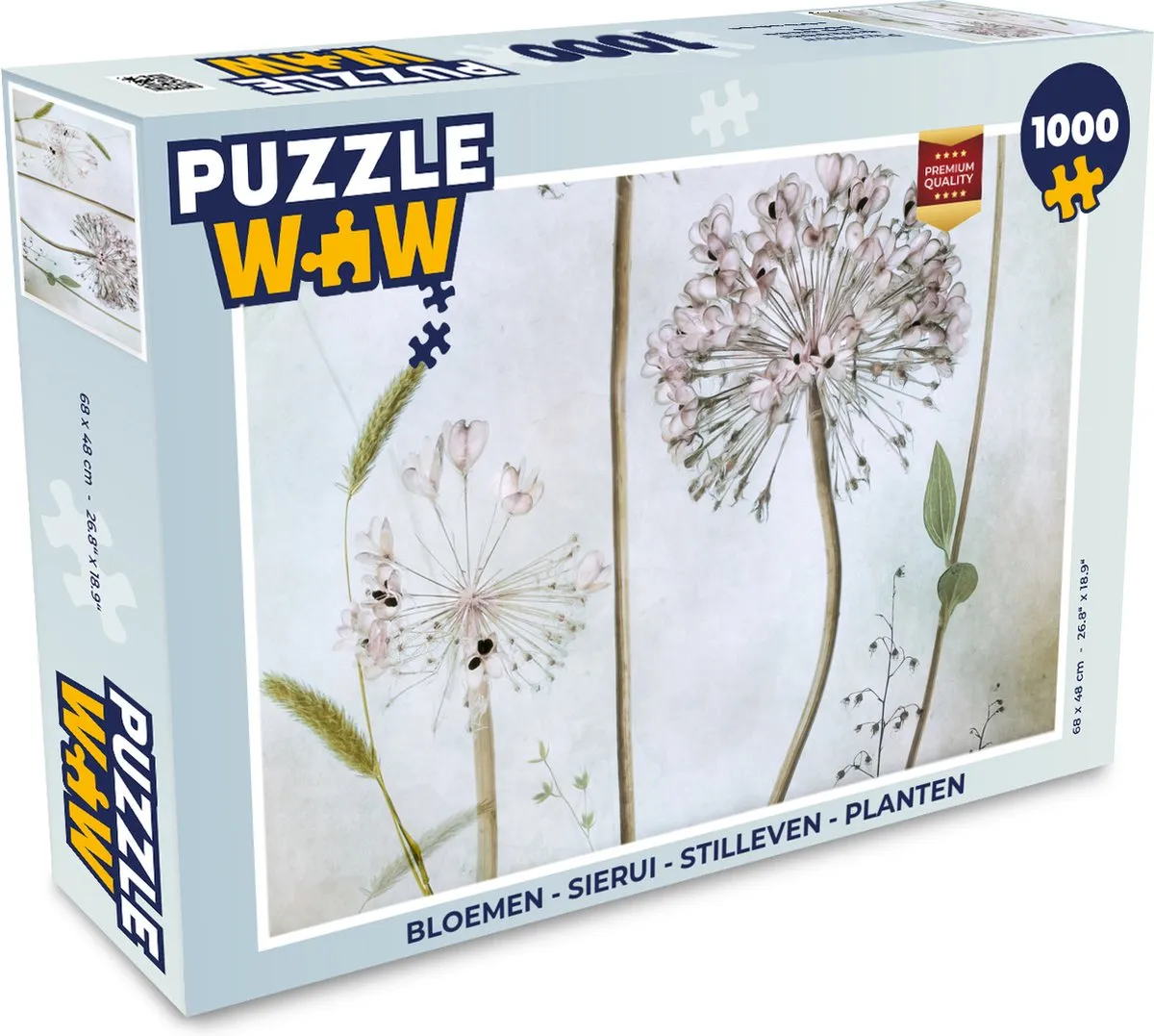 PuzzleWow Bloemen Legpuzzel 1000 Stuks - Multicolor