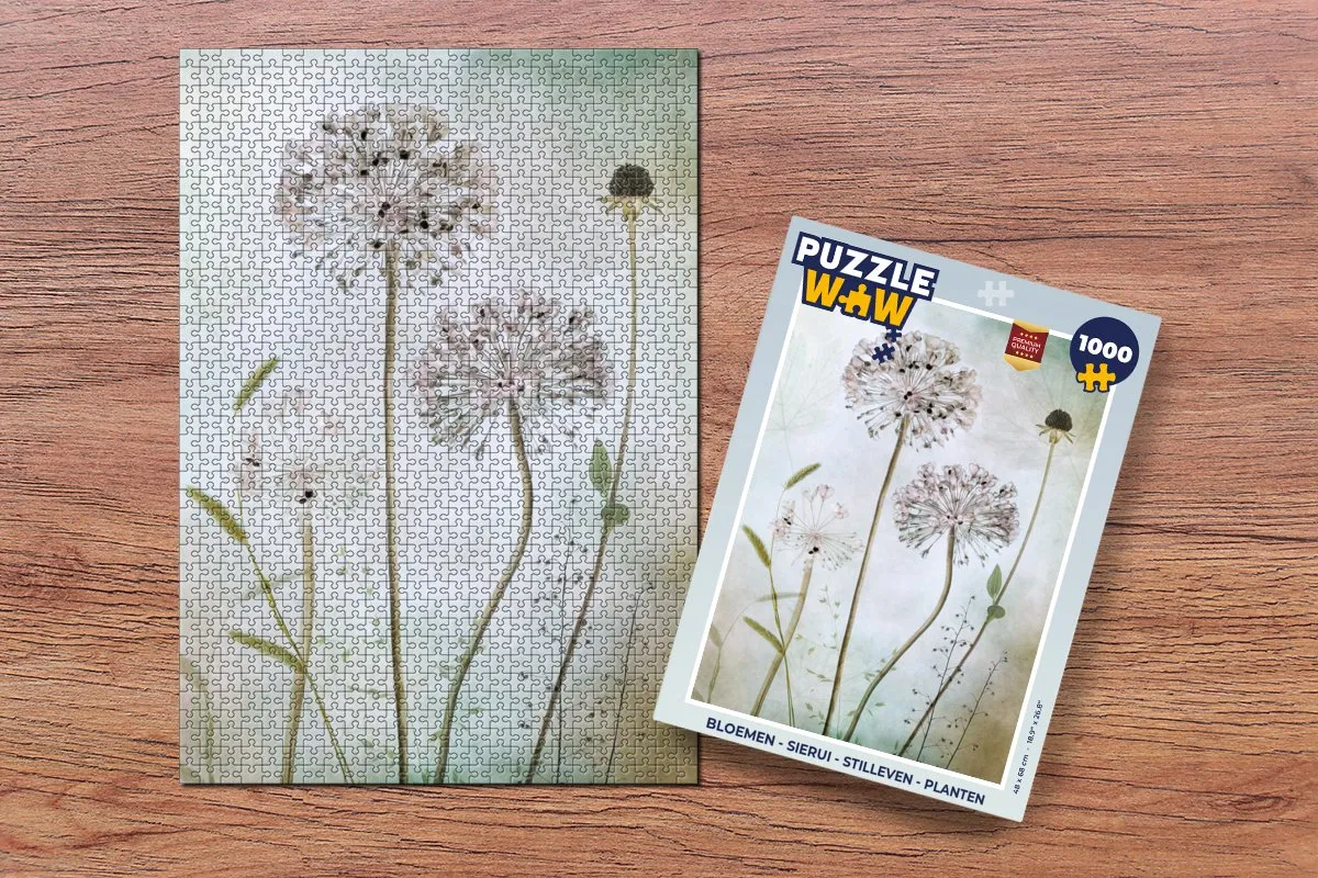 PuzzleWow Bloemen Legpuzzel 1000 Stuks - Multicolor