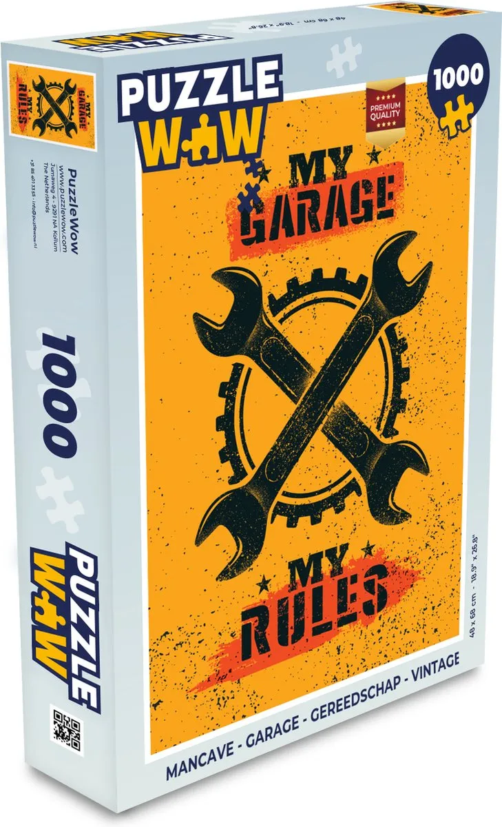 PuzzleWow Mancave Legpuzzel 1000 Stuks - Multicolor