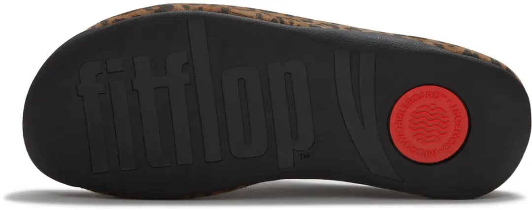 FitFlop Shuv Suede Leopard Mules