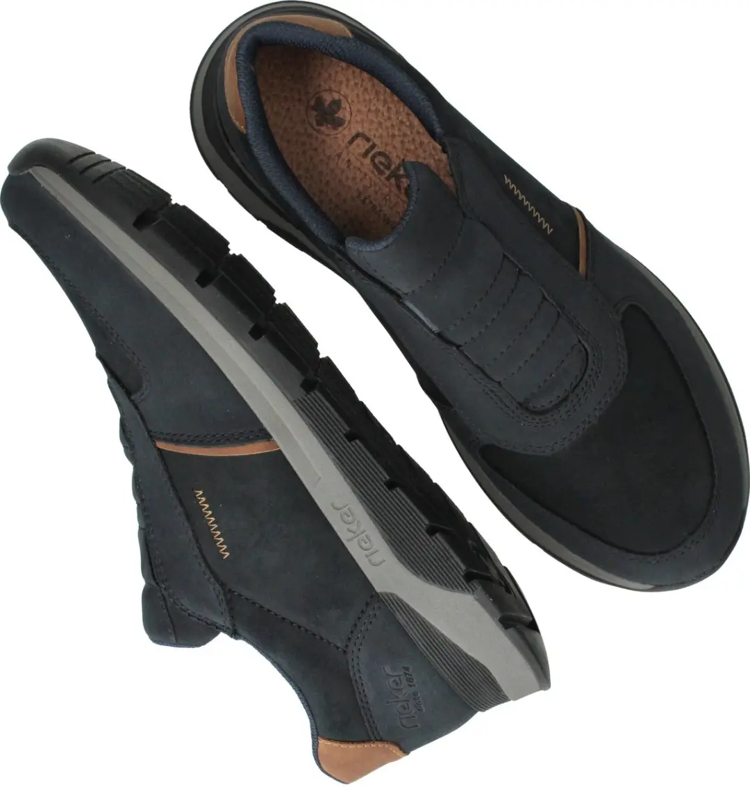 Rieker 39652 Instappers - Heren - Blauw - Maat 47 - afbeelding 6 van 6
