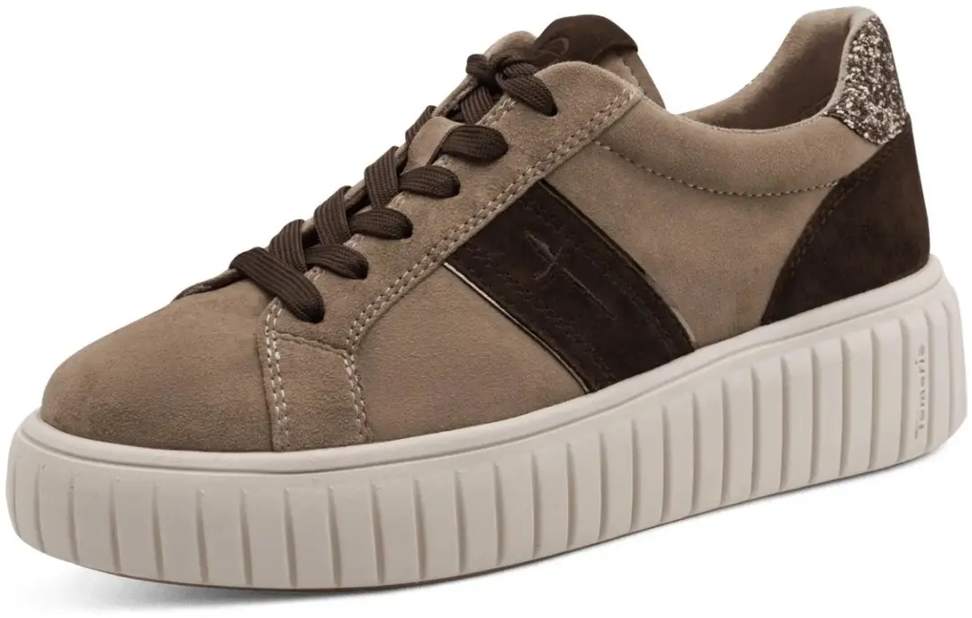 Tamaris 1-23767-47 Dames Schoenen - 42 - Beige/Bruin - afbeelding 2 van 2