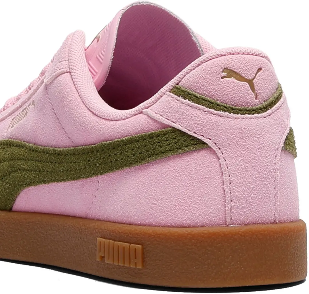 PUMA Club II Era Suede Sneakers - Pink Shimmer/Olive Green - afbeelding 4 van 6