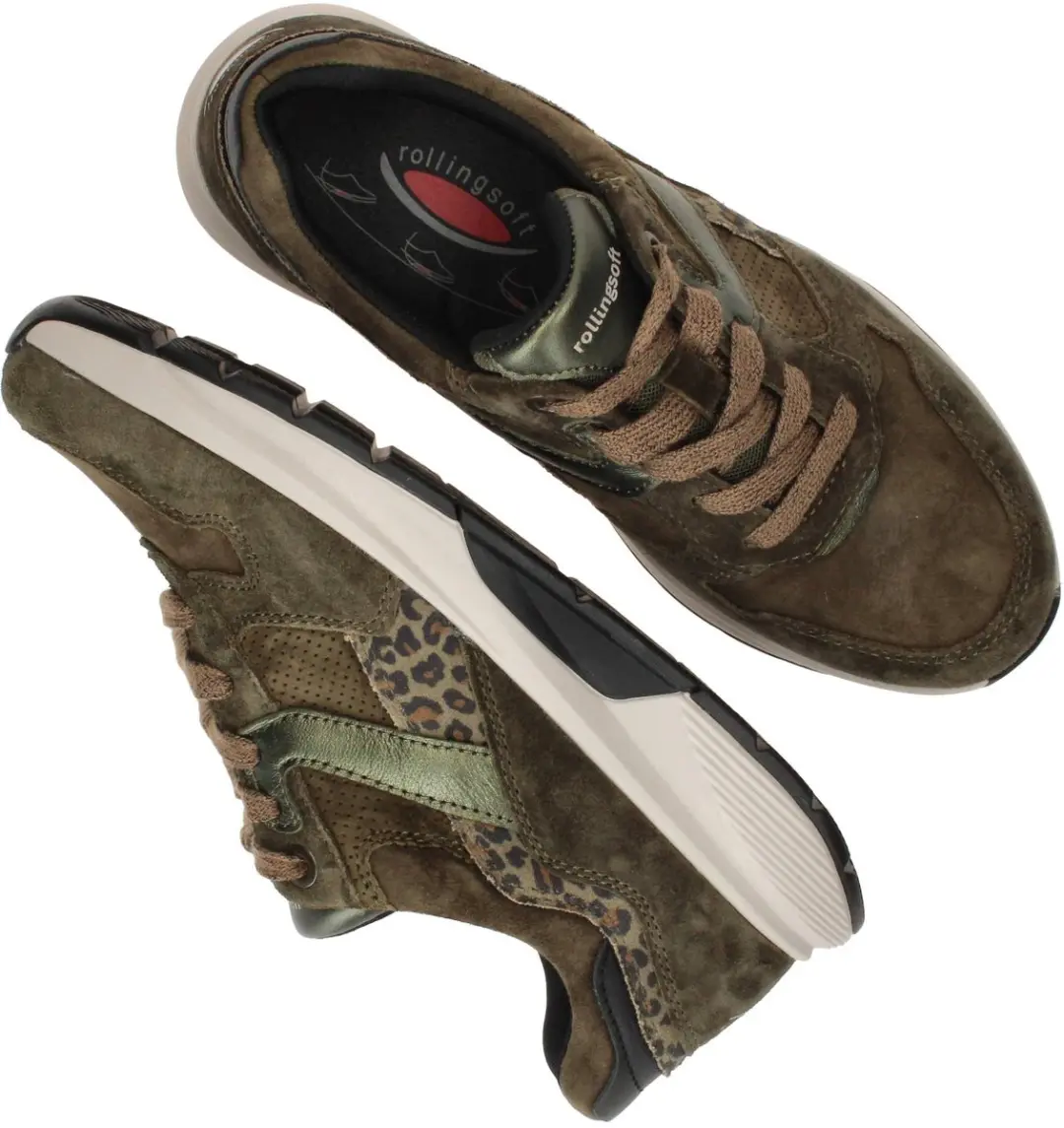 Gabor Rollingsoft Sneakers 102414 - Groen - Maat 38.5 - afbeelding 5 van 6