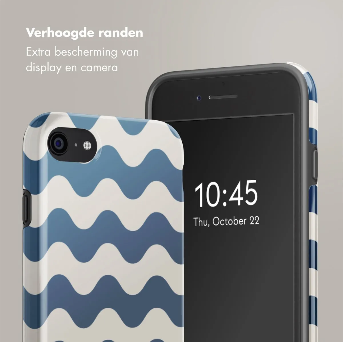 Selencia Wave Vibes Classic Blue Hoesje - iPhone 6/7/8/SE (2020/2022)