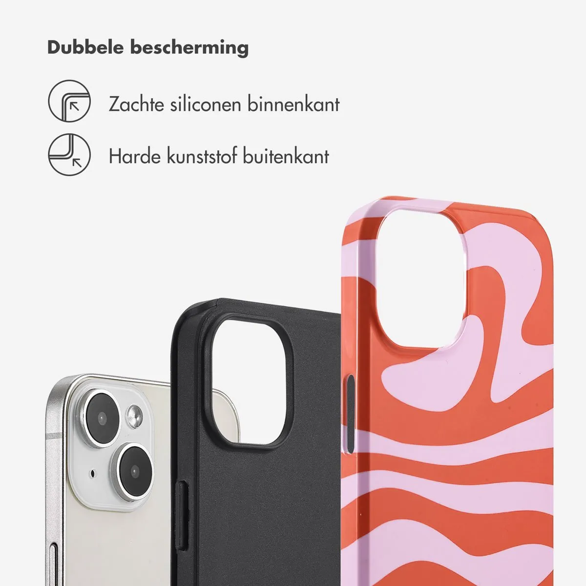 Selencia Hoesje iPhone 14 Dream Swirl Pink