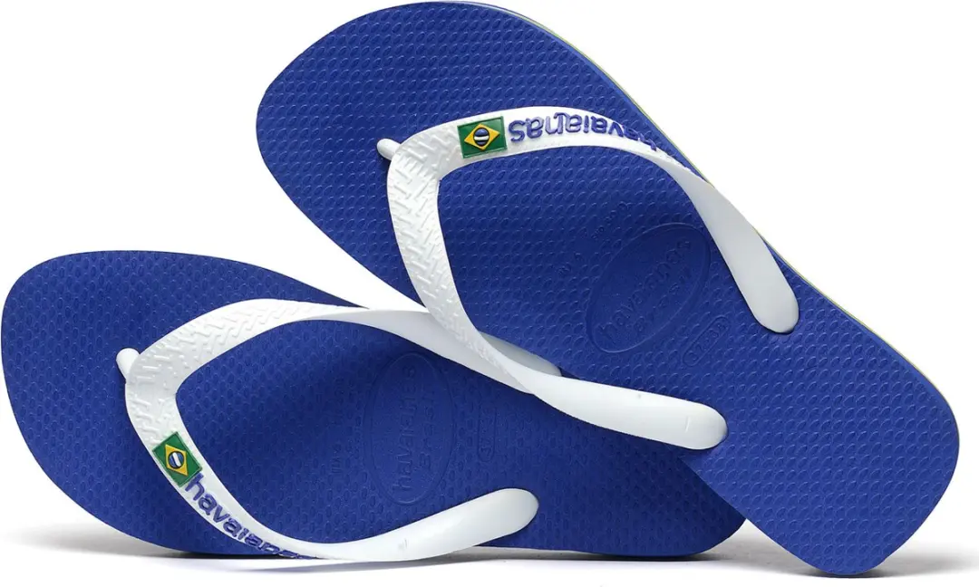 Havaianas Brasil Logo Teenslipper - Blauw