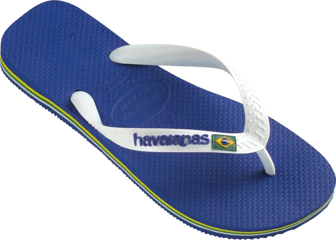 Havaianas Brasil Logo Teenslipper - Blauw