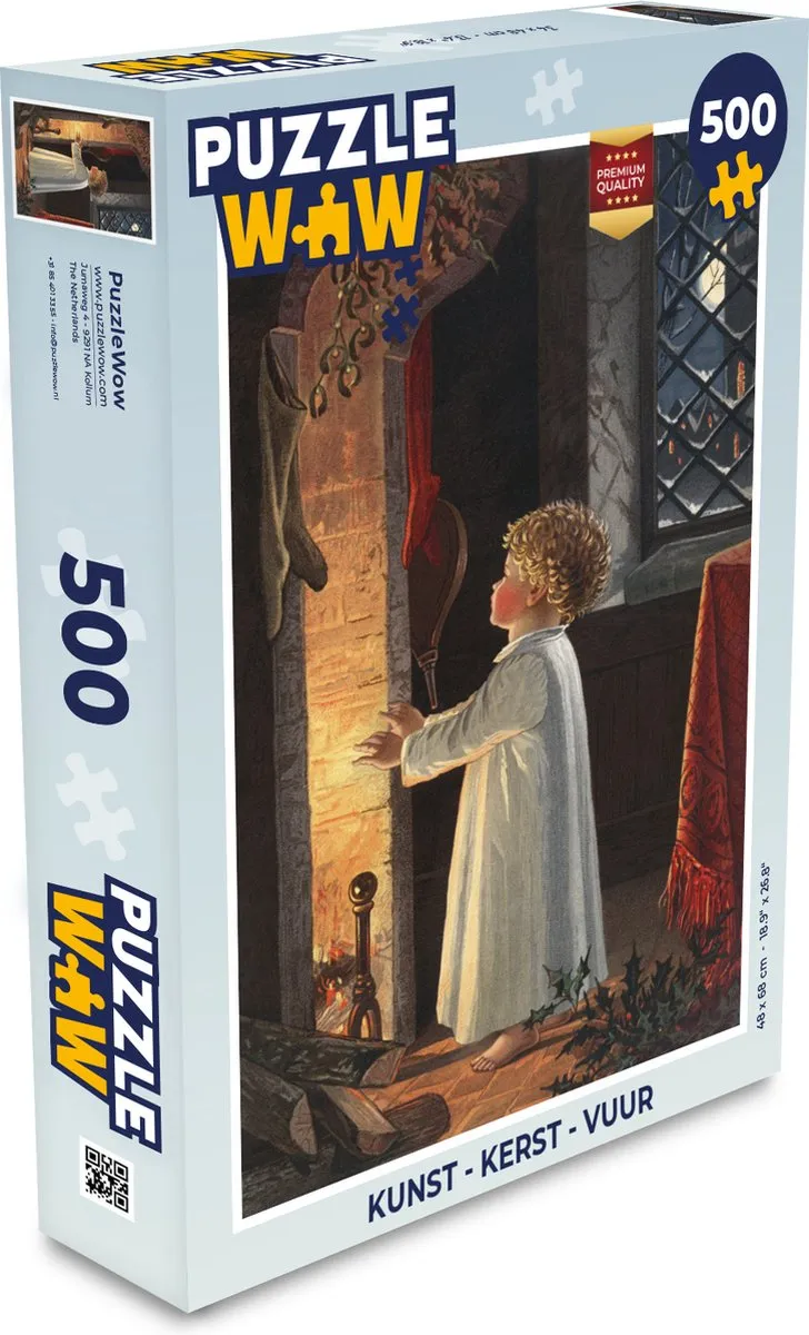 PuzzleWow Kerst Puzzel Kind - 500 Stuks Multicolor