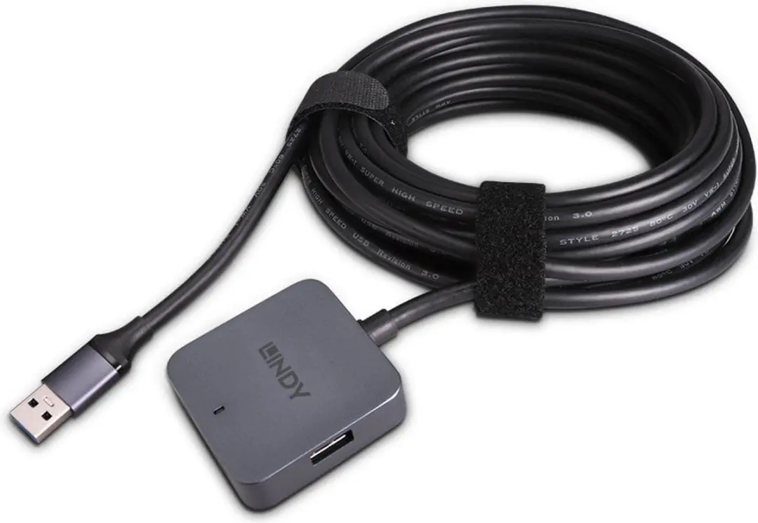 Lindy 43388 USB 3.2 Hub - 2x Type-C 5Gbps - Zwart/Grijs - afbeelding 4 van 5