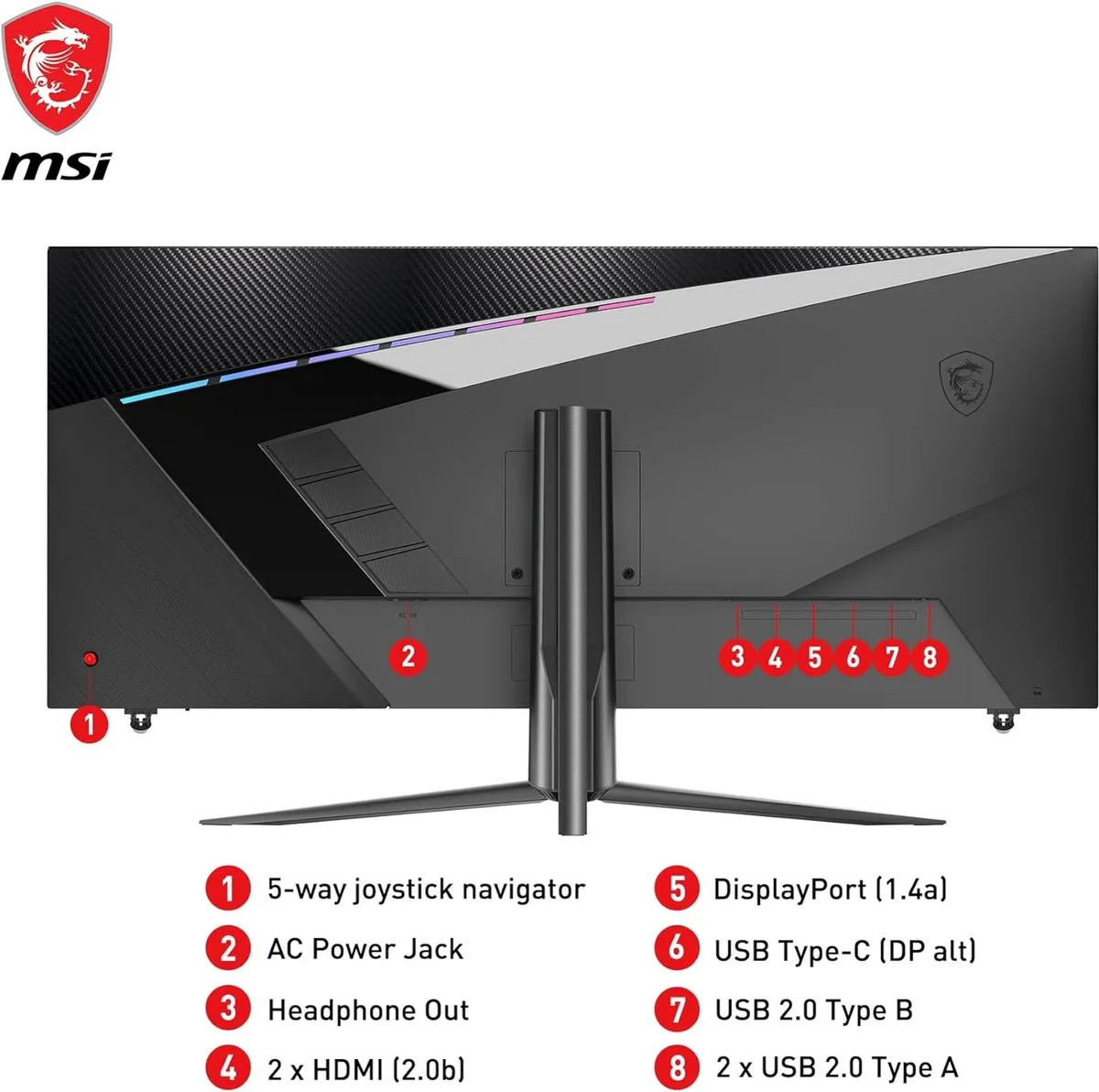 MSI MAG401QR Ultrawide Gaming Monitor 40" - 155Hz QHD - USB-C 65W
