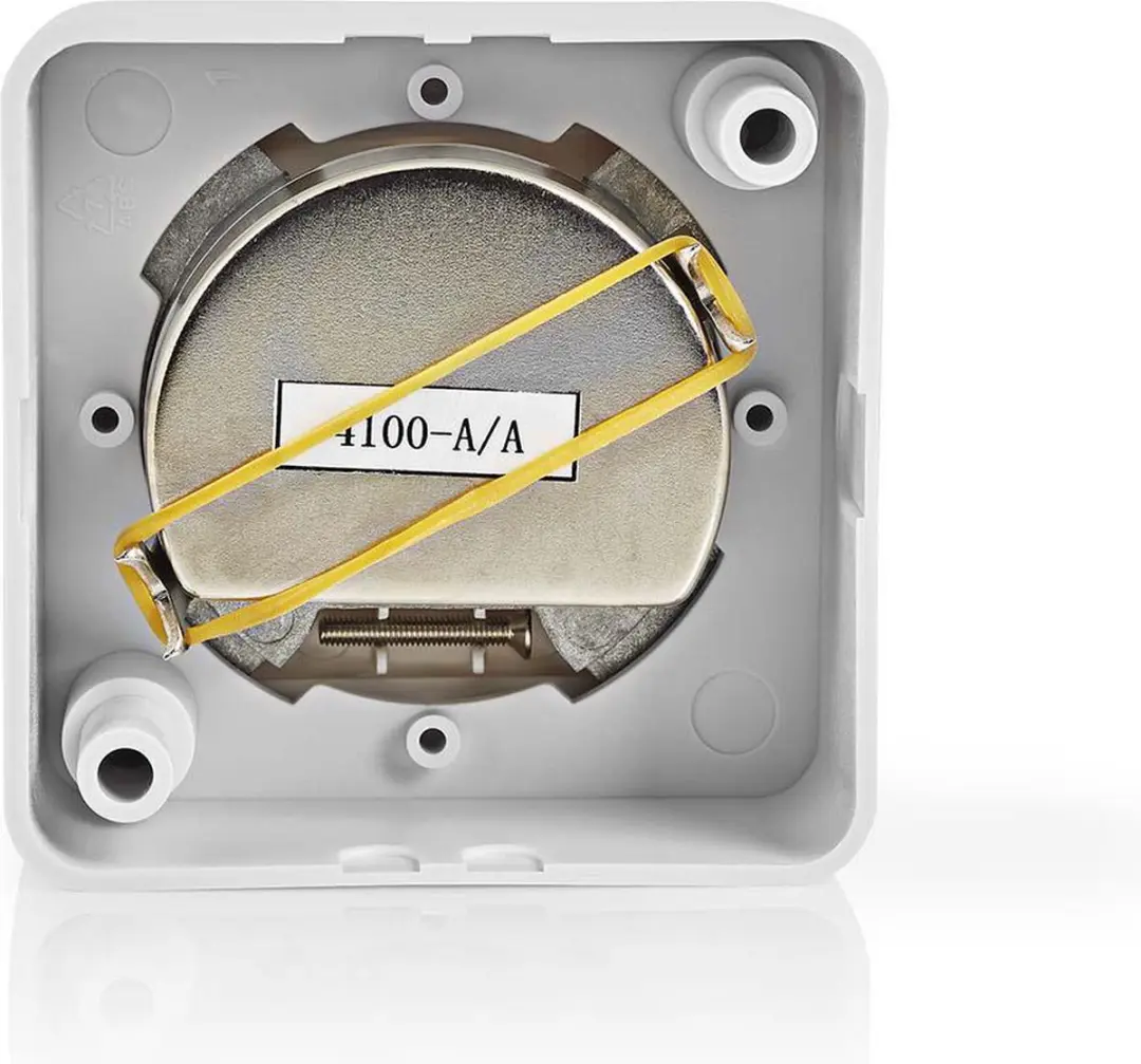 Nedis Antenne Wandcontactdoos F/IEC - 75 Ohm - Wit/Zilver