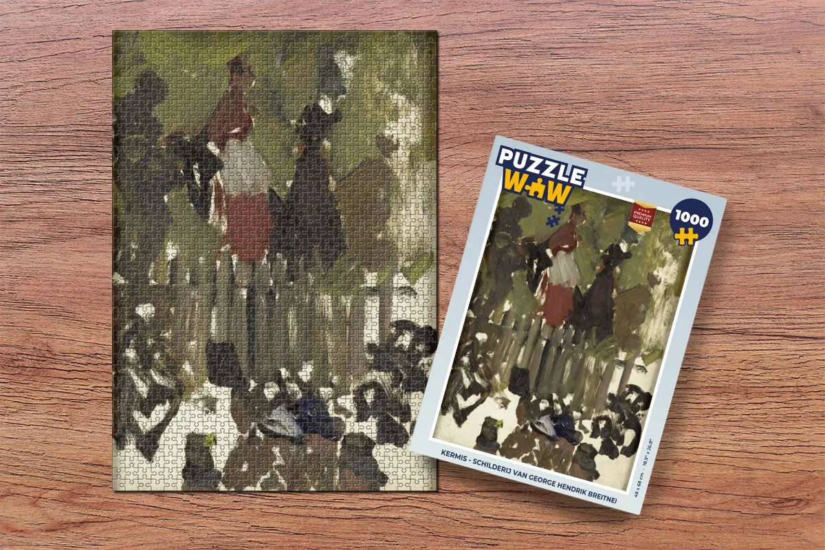 PuzzleWow George Hendrik Breitner Legpuzzel 1000 Stuks - Multicolor