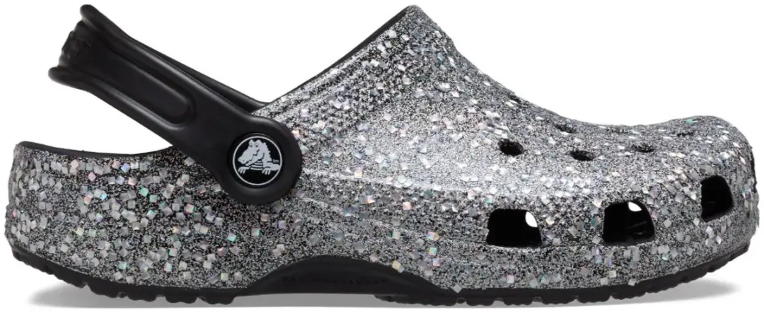Crocs Classic Glitter Clog K Kinderen Multi/Zwart 36/37 J4