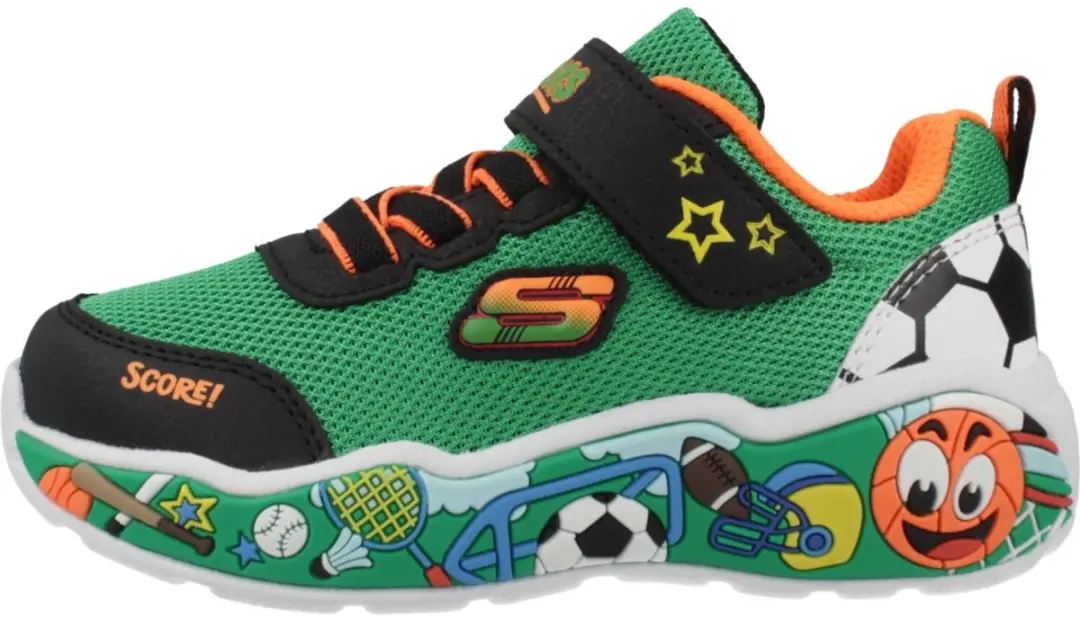 Skechers Play Scene 407312N-GRMT Schoenen - Maat 22 - Groen - afbeelding 2 van 6