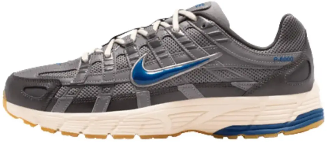 Nike p-6000 in de kleur grijs.