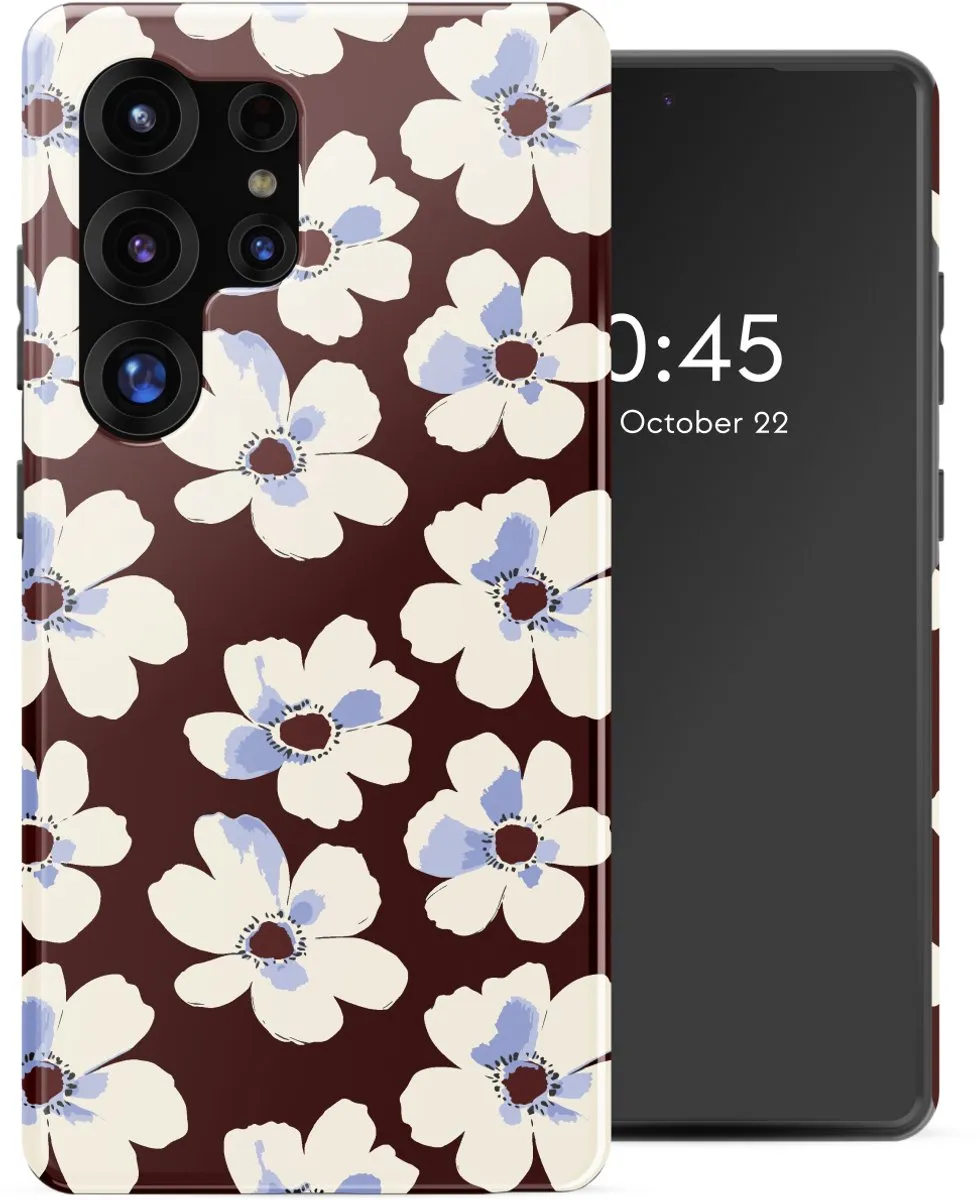 Selencia Hoesje Samsung Galaxy S25 Ultra Choco Flower Pop