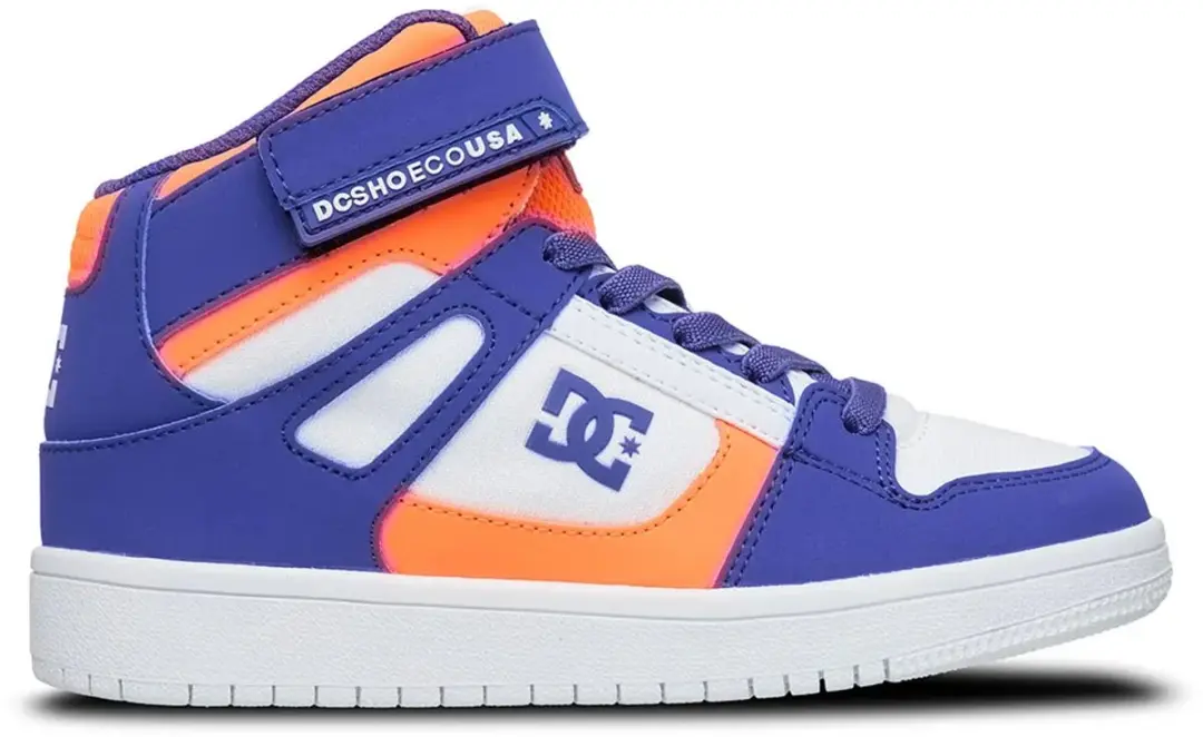 Dc Shoes Rebound Hi Ev Schoenen Wit,Blauw EU 35 1/2 Jongen