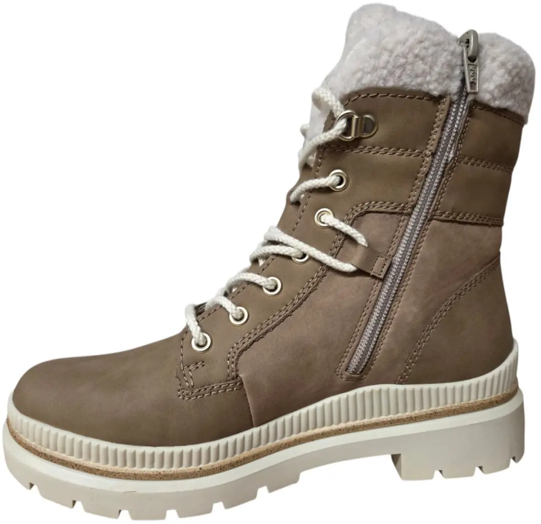 Remonte D0C77 Veterboots Dames - Beige Leer 43