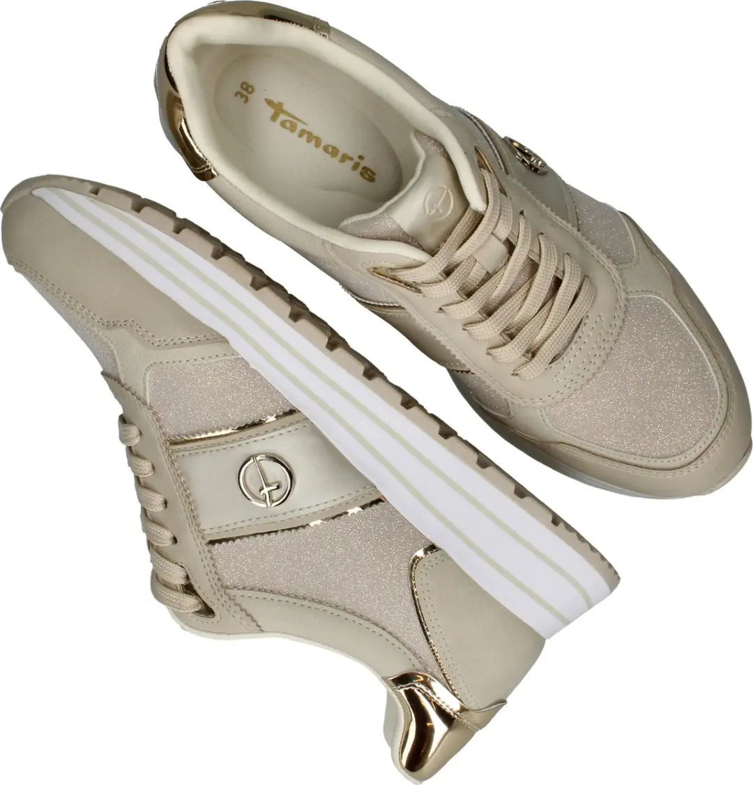 Tamaris Essential 107541 Sneakers - Dames 38 Beige - afbeelding 6 van 6