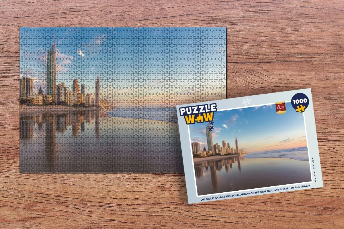 PuzzleWow Legpuzzel De Gold Coast 1000 Stuks - Multicolor