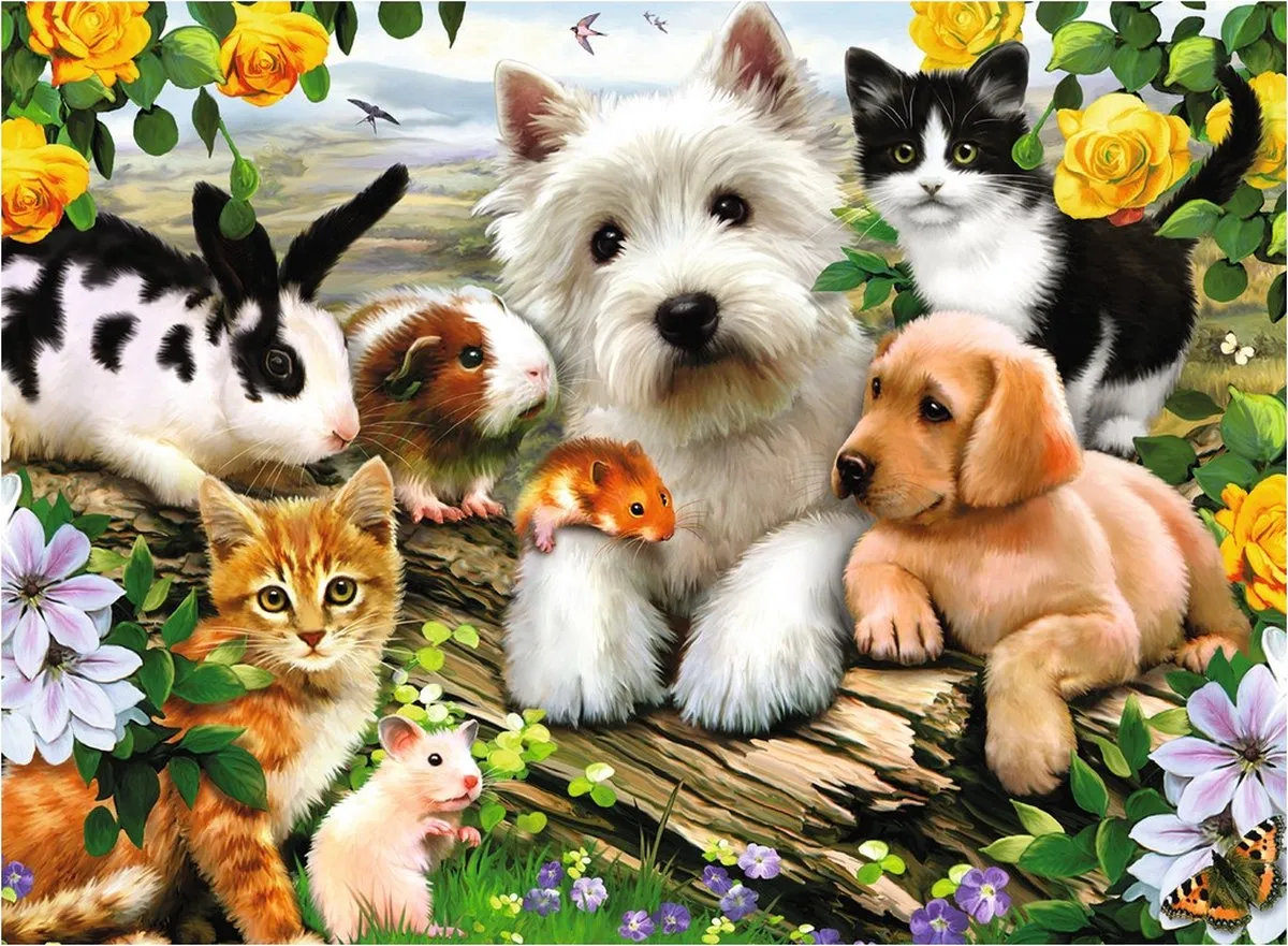 Ravensburger Dierenvriendjes Legpuzzel 300 Stuks - Multicolor