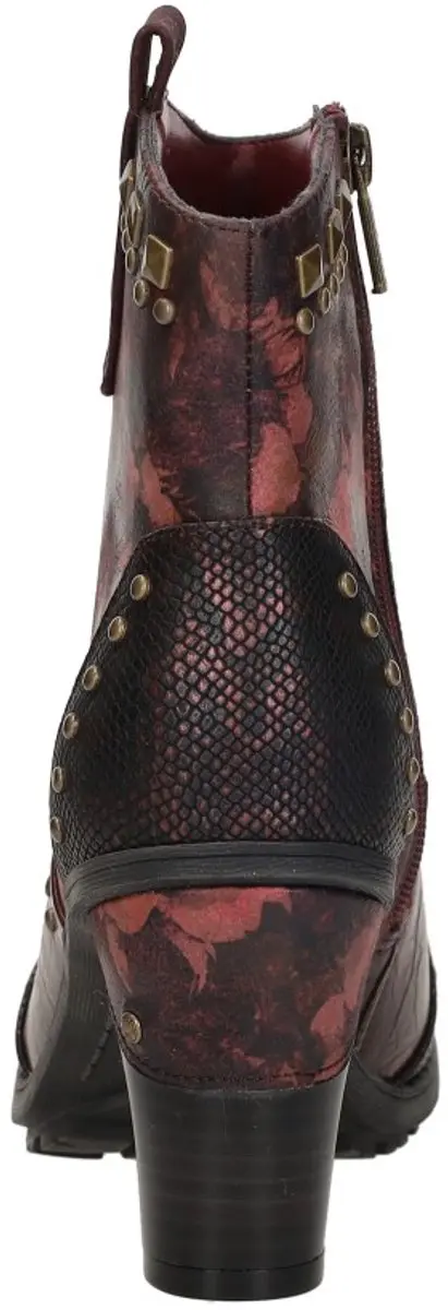 Mustang Enkellaarsjes Hak - Bordeaux - Maat 36 - afbeelding 5 van 6