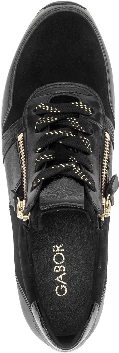 Gabor 6019 Dames Sneakers - Zwart - Maat 35,5 - afbeelding 6 van 6