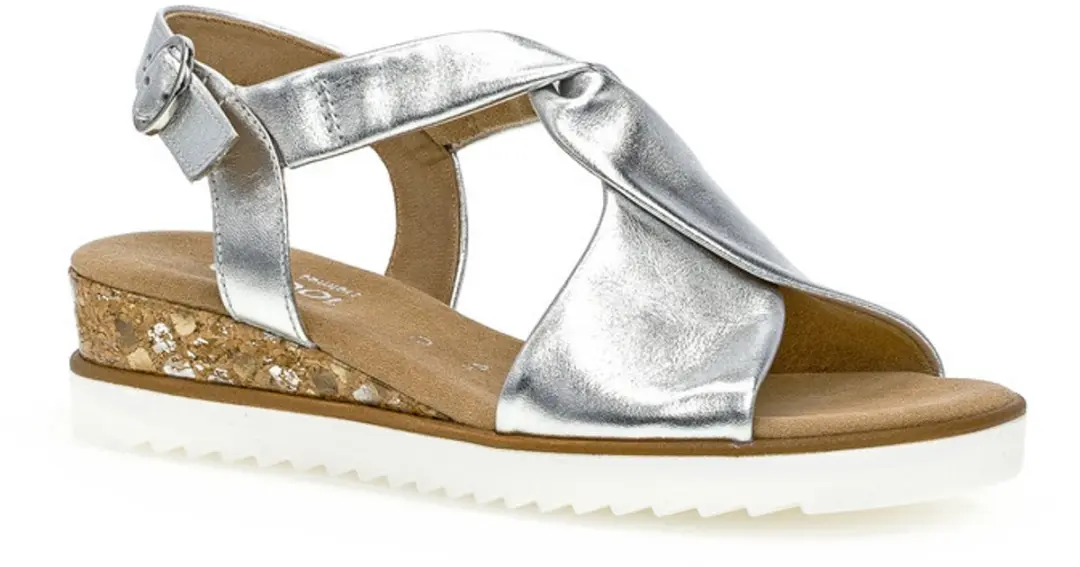 Gabor -Dames - zilver - sandalen - maat 37.5