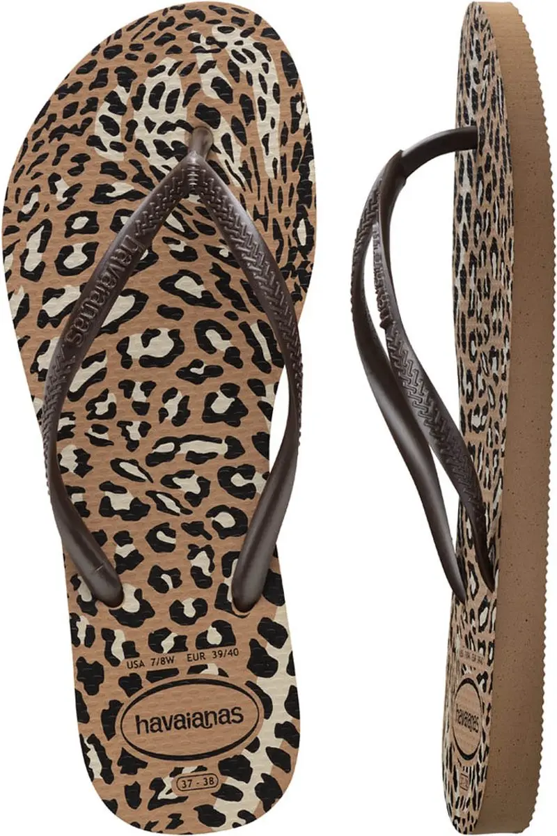 Havaianas Slim Animals Teenslipper Rosé - Maat 41/42 - afbeelding 2 van 2