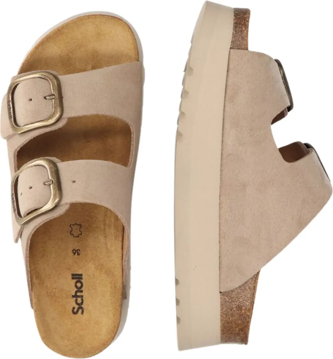 SCHOLL LUCIE Sue DARK BEIGE Dames Sandalen