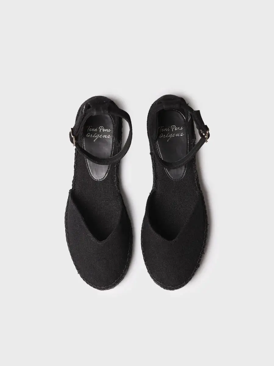 Espadrilles voor dames met enkelbandje
