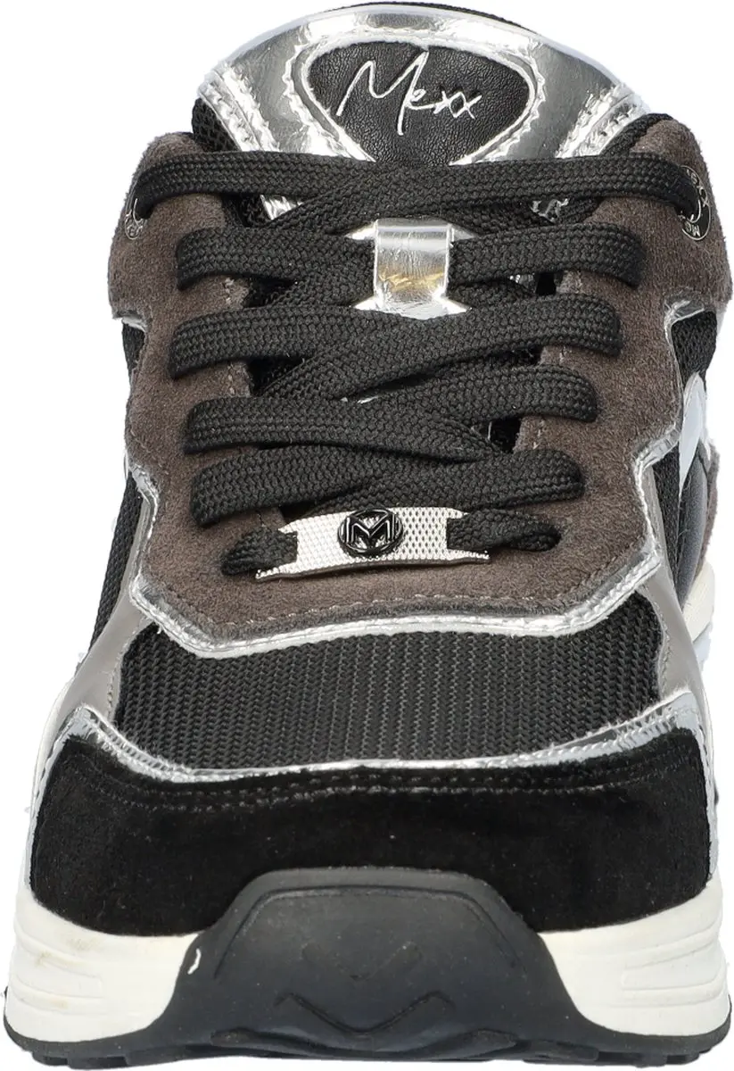 Mexx Portia Love Sneaker - Zwart/Zilver - Maat 38 - afbeelding 6 van 6