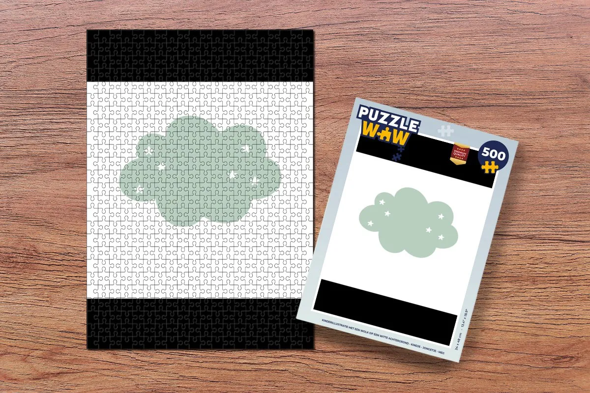 PuzzleWow Wolk Legpuzzel 500 Stuks - Multicolor