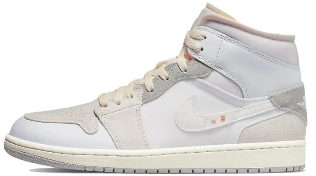 Nike Air Jordan 1 Mid SE Craft Inside Out White Grey