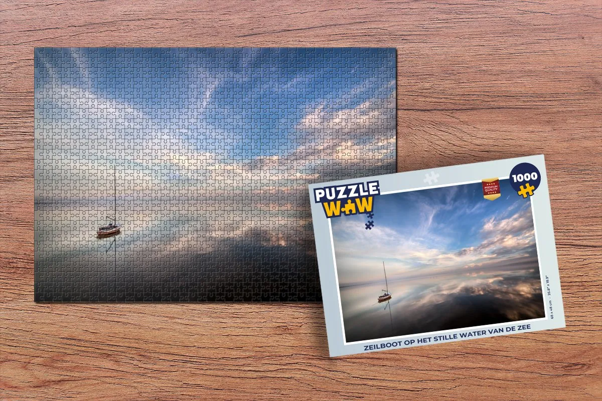 PuzzleWow Zeilboot Legpuzzel 1000 Stuks - Multicolor