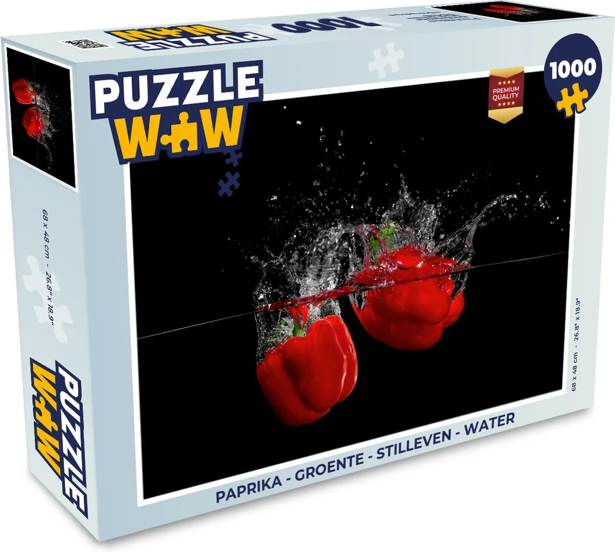 PuzzleWow Paprika Legpuzzel 1000 Stuks - Multicolor