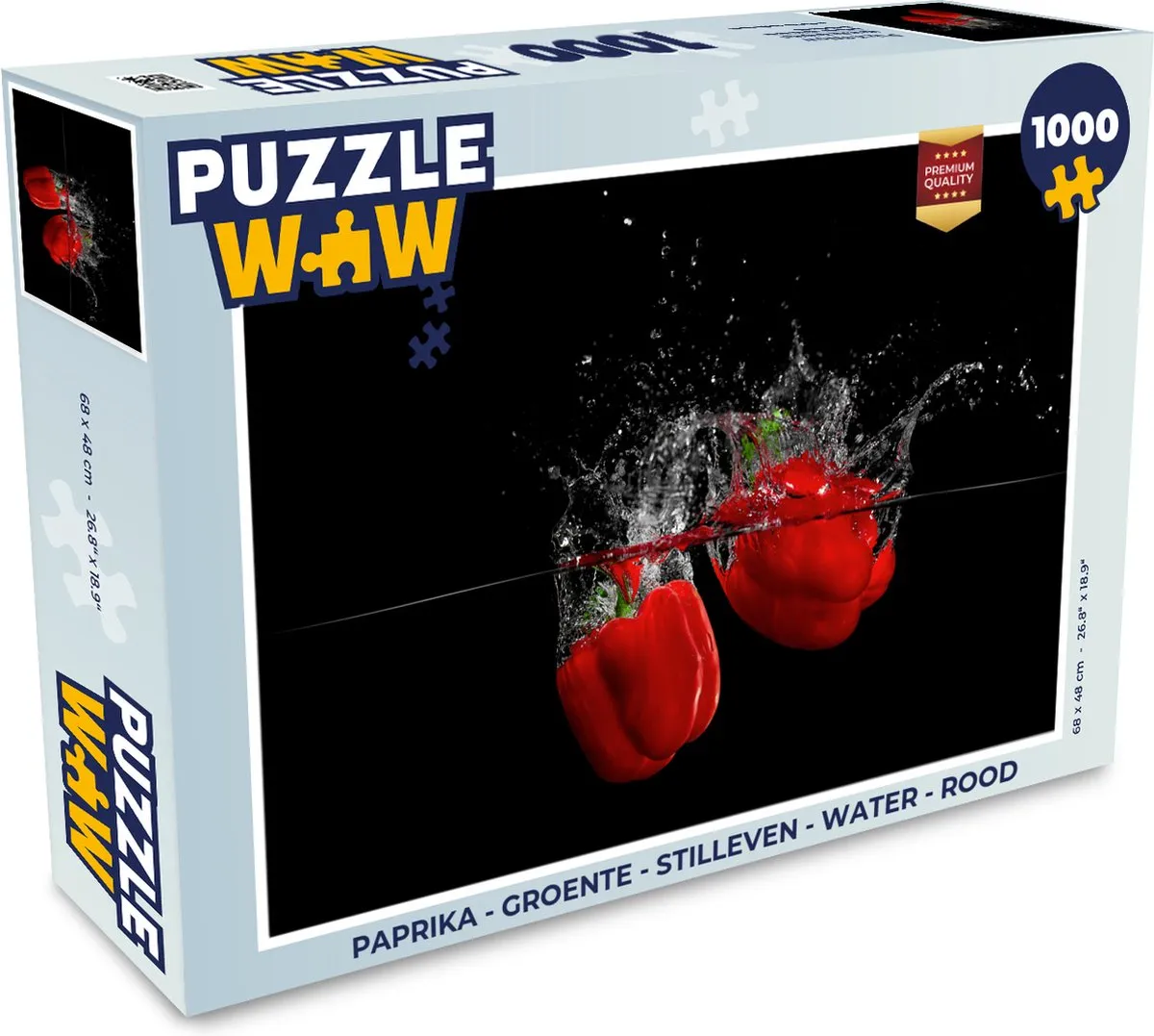 PuzzleWow Paprika Legpuzzel 1000 Stuks - Multicolor